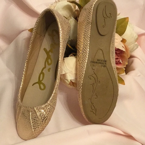 Qupid Rose Pink Textured Ballet Flats 6 - Picture 4 of 4